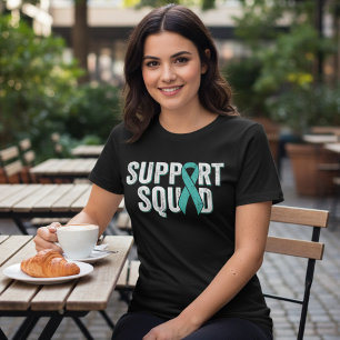 PTSD-Unterstützungsteam Teal Ribbon Tri-Blend Shirt