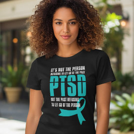 PTSD Vergangenes Trauma Türkises Band Bewusstsein Tri-Blend Shirt