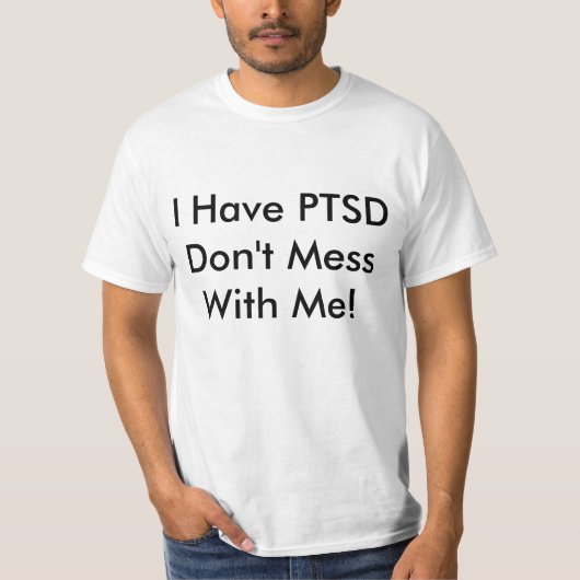 PTSD Warnung T-Shirt (Vorderseite)