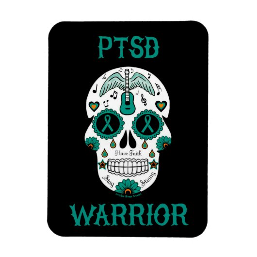 PTSD WARRIOR MAGNET (Vertikal)