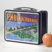 PTW Atomic Train und Kraftwerkszene Metall Brotdose (Beispiel)