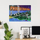 PTW Atomic Train und Kraftwerkszene Poster (Heimbüro)