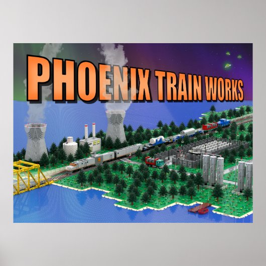 PTW Atomic Train und Kraftwerkszene Poster (Vorne)