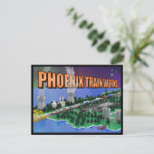 PTW Atomic Train und Kraftwerkszene Postkarte (Stehend Vorderseite)
