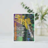 PTW Atomic Zug auf Brücke Postkarte (Stehend Vorderseite)