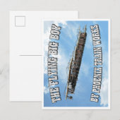 PTW Die "fliegende" Big Boy Postkarte (Vorne/Hinten)