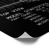 PTW Helium-Triebwagen "Blueprint" Poster (Ecke)