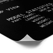 PTW-Molten-Ingot-Zug "Blaupause" Poster (Ecke)