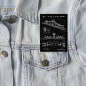 PTW Nuclear Waste Flask Wagon "Blaupause" Button (Insitu)