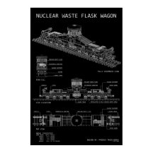 PTW Nuclear Waste Flask Wagon "Blaupause"