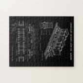 PTW Uranhexafluorid-Wagen "Blaupause" Klein Puzzle (Horizontal)