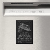 PTW Uranhexafluorid-Waggon "Blueprint" Magnet (In Situ (Geschirrspüler))