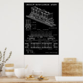PTW Uraniumhexafluorid-Waggon "Blaupause" Poster (Küche)