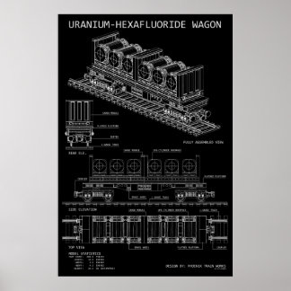 PTW Uraniumhexafluorid-Waggon "Blaupause" Poster