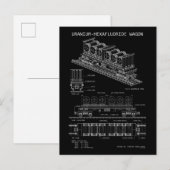 PTW Uraniumhexafluorid-Waggon "Blaupause" Postkarte (Vorne/Hinten)