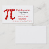 PU-Äpfel, Apfelkuchen Visitenkarte (Vorne/Hinten)