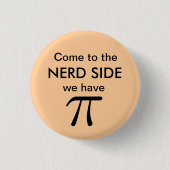 PU-Button - PFIRSICH Button (Vorderseite)