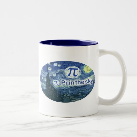 PU im Himmel Zweifarbige Tasse (Rechts)