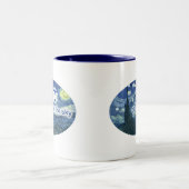 PU im Himmel Zweifarbige Tasse (Mittel)