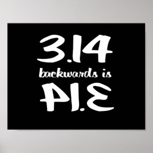 PU ist rückwärts Torte Poster