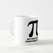 PU mein und nur konstant im Leben (Mathe-Spaß) Kaffeetasse (Vorderseite Links)
