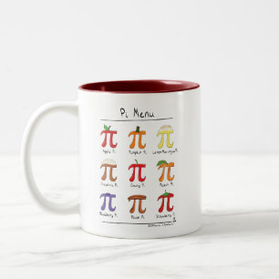 PU-Menü-niedliche Mathe-PU-Tageskaffee-Tasse Zweifarbige Tasse