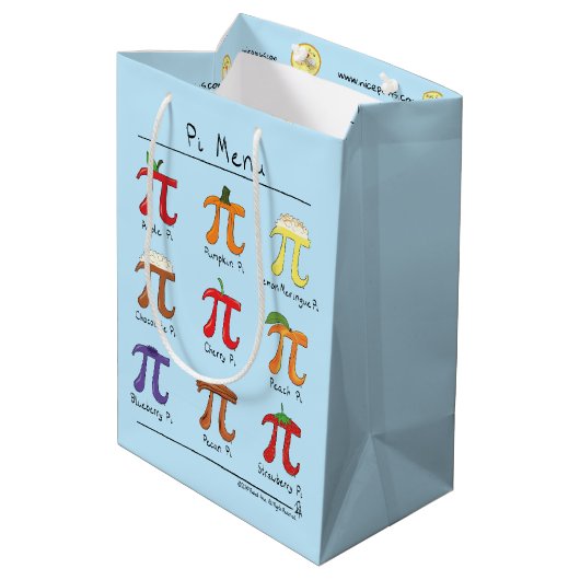 PU-Menü-niedliche Mittlere Geschenktüte (Rückseite Schrägansicht)