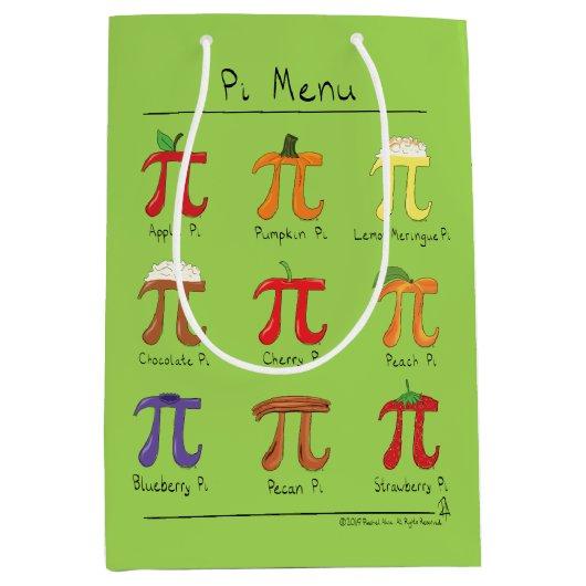 PU-Menü-niedliche Mittlere Geschenktüte (Vorderseite)