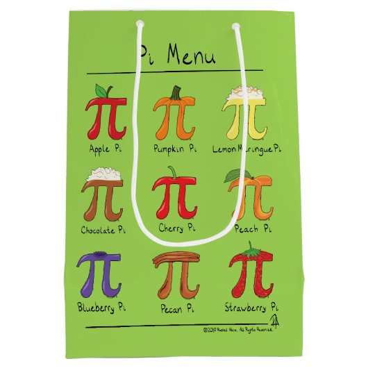 PU-Menü-niedliche Mittlere Geschenktüte (Rückseite)