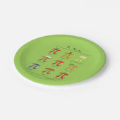 PU-Menü-niedlicher Pappteller (Schrägansicht)