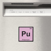 Pu - Plutonium Chemistry Periodic Table Symbol Magnet (In Situ (Geschirrspüler))