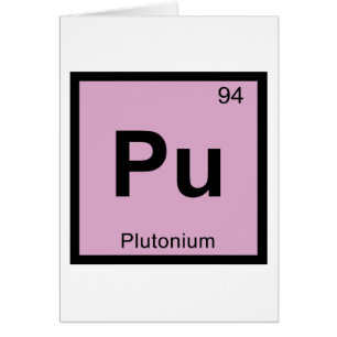 Pu - Plutonium Chemistry Periodisches Tabellensymb