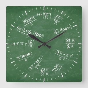 PU QUADRATISCHE WANDUHR