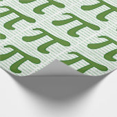 PU-Reihenfolgen-Mathe-Aussenseiter-Grün Geschenkpapier (Ecke)