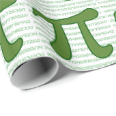 PU-Reihenfolgen-Mathe-Aussenseiter-Grün Geschenkpapier (Rolleneckpunkt)