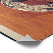 P'u shou' Türknopf mit Tachodesign Poster (Ecke)