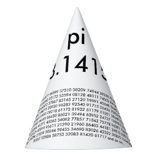 PU-Stellen-Mathe-Liebe pi= 3,14159 PU-Tag Partyhütchen