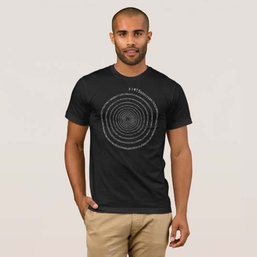 PU-Stellen-Spirale (weißer Text) T-Shirt (Vorne ganz)