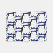 PU-Symbol-Mathe-Fleece-Decke Fleecedecke (Vorderseite (Horizontal))