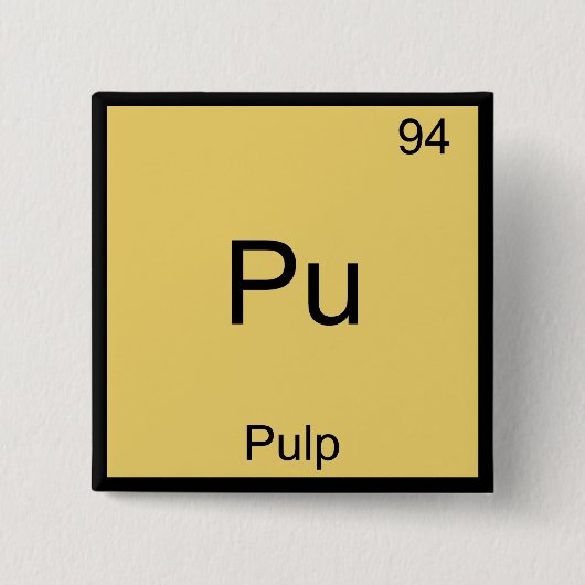 Pu - Symbol-T - Shirt für die Zellstoff-Funny Chem Button (Vorderseite)