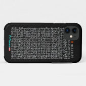 PU-Telefon 5 im Schwarzen Case-Mate iPhone Hülle (Rückseite (Horizontal))