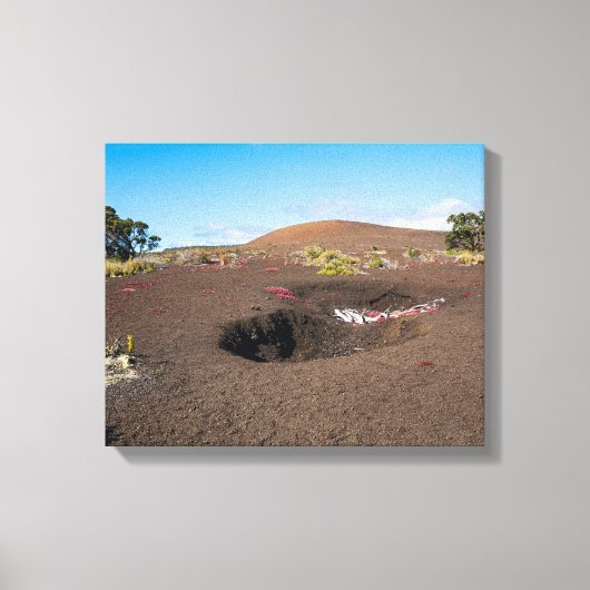 Pu’u pua’i Schlackenkegel entlang des Byron-Felssp Leinwanddruck (Vorderseite)