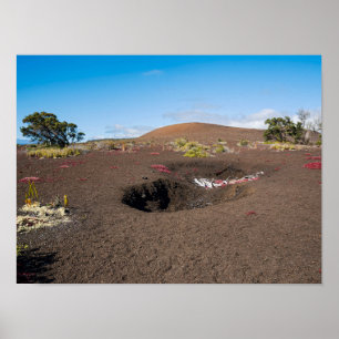 Pu’u pua’i Schlackenkegel entlang des Byron-Felssp Poster