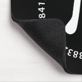 PU-Zahl-Entwurf Mousepad (Ecke)