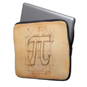 PU-Zahl-Zeichnen Laptopschutzhülle (Vorderseite Links)