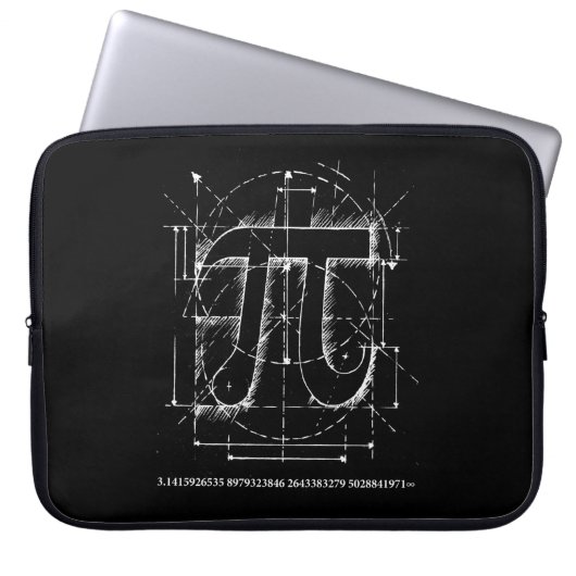 PU-Zahl-Zeichnen Laptopschutzhülle (Vorderseite)