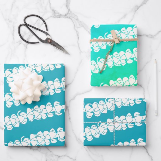Puakenikeni lei Geschenkpapier Set (Vorderseite)