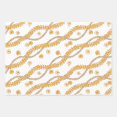 Puakenikeni Lei Wrapping Paper Flat Sheet Set 3 Geschenkpapier Set (Vorderseite)