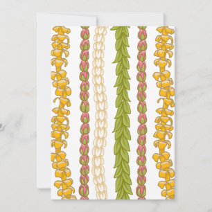 Puakenikeni Lokelani Pikake Maile Grußkarte Einladung