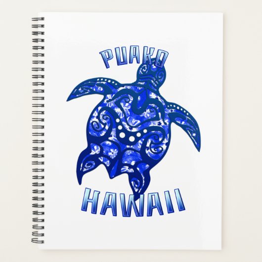 Puako Hawaii Vacation Tribal Turtle Planer (Vorderseite)